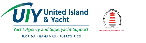United Island & Yacht — Yacht Agency and Superyacht Support · with United Shipping Company, Nassau, Bahamas